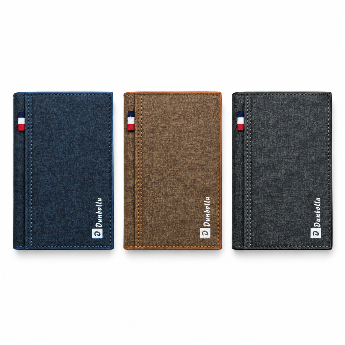 Slim Bifold Wallet for Men | PU Leather, 11 Card Slots, Zip Pocket